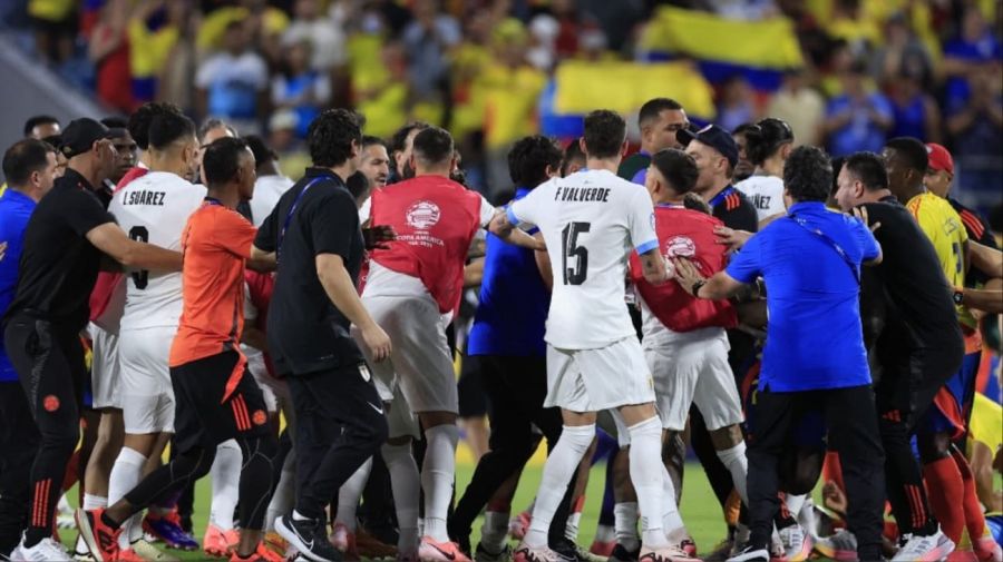 uruguay colombia copa america pelea 1 g_20240711