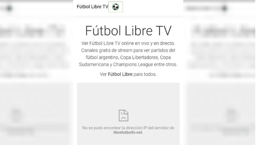 Fútbol Libre fue suspendido 20240712