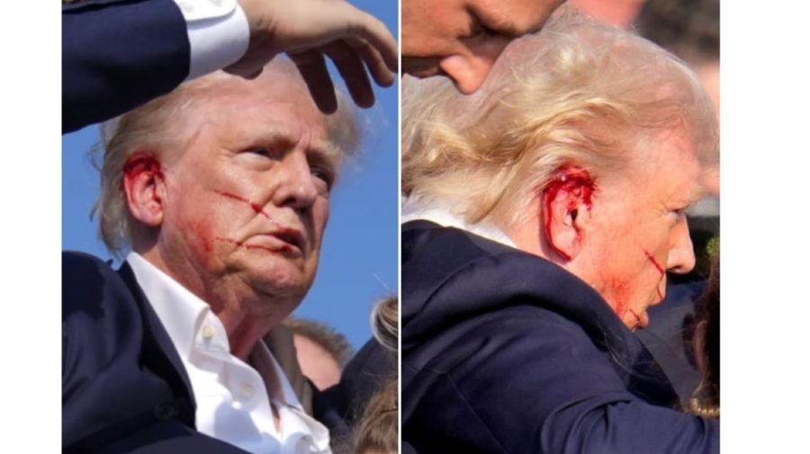 Donald Trump herido oreja