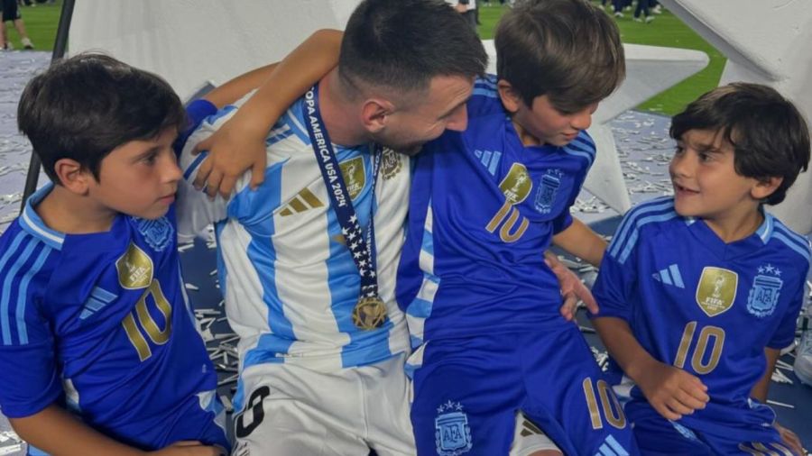 Antonela Roccuzzo celebró la victoria en la Copa América 