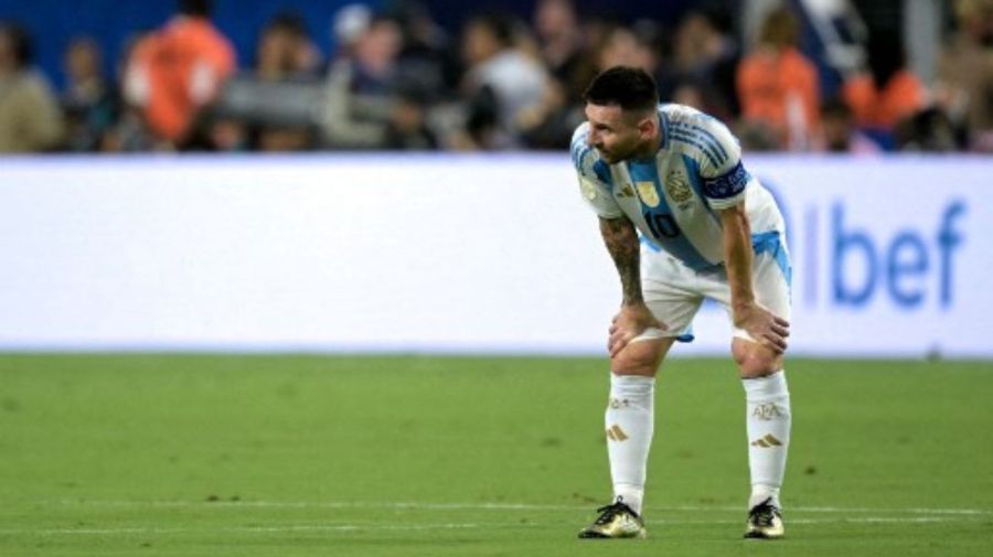 Lionel Messi en la final de la Copa América