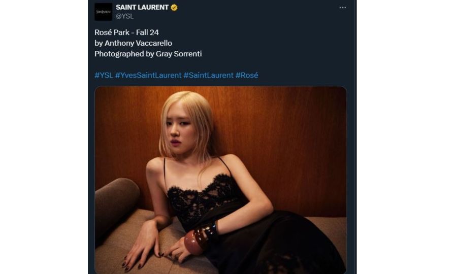 Rosé para SAINT LAURENT