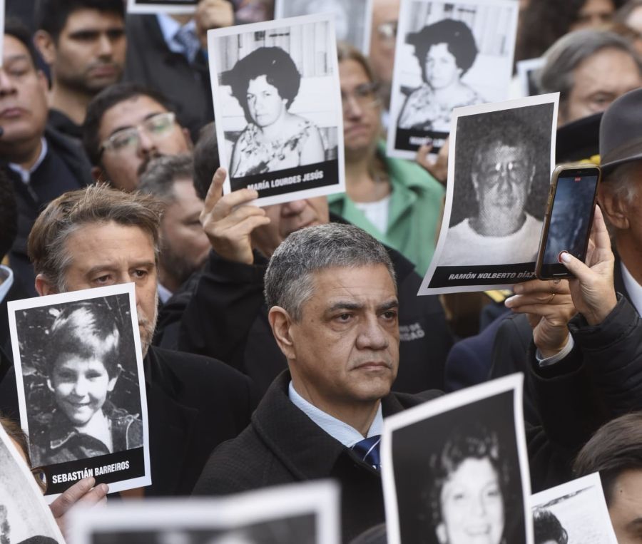 Jorge Macri en el acto por la AMIA