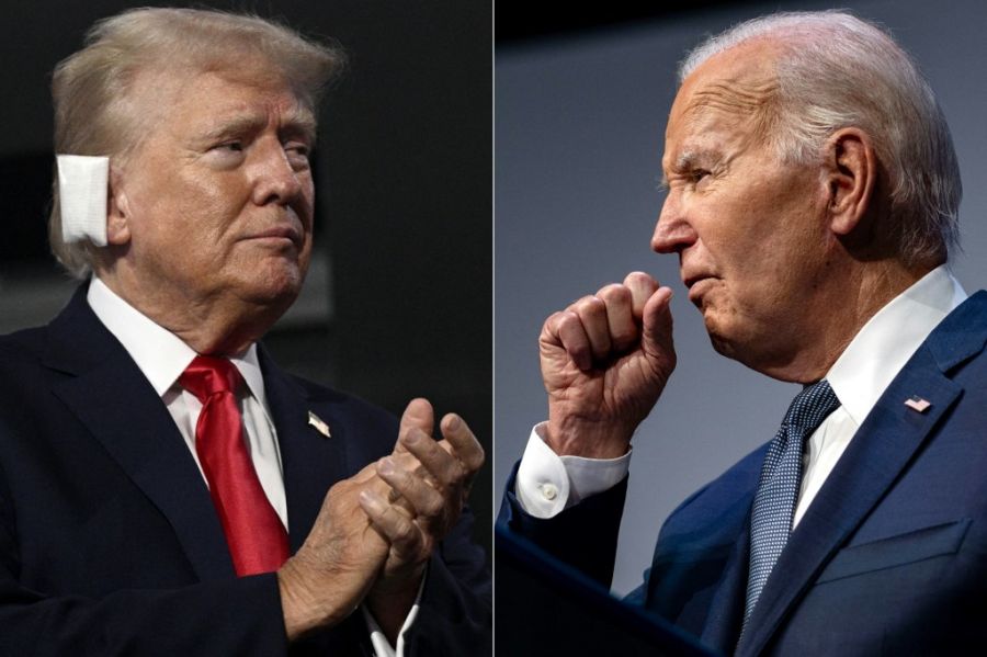 Donald Trump y Joe Biden 20240719