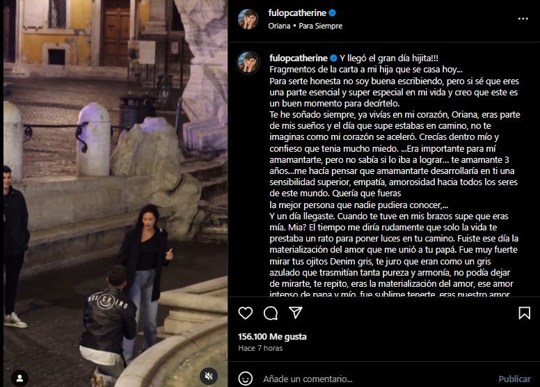 Catherine Fulop y la carta para Oriana Sabatini antes del casamiento con Paulo Dybala