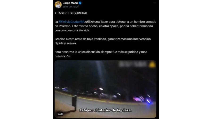 Tweet de Jorge Macri