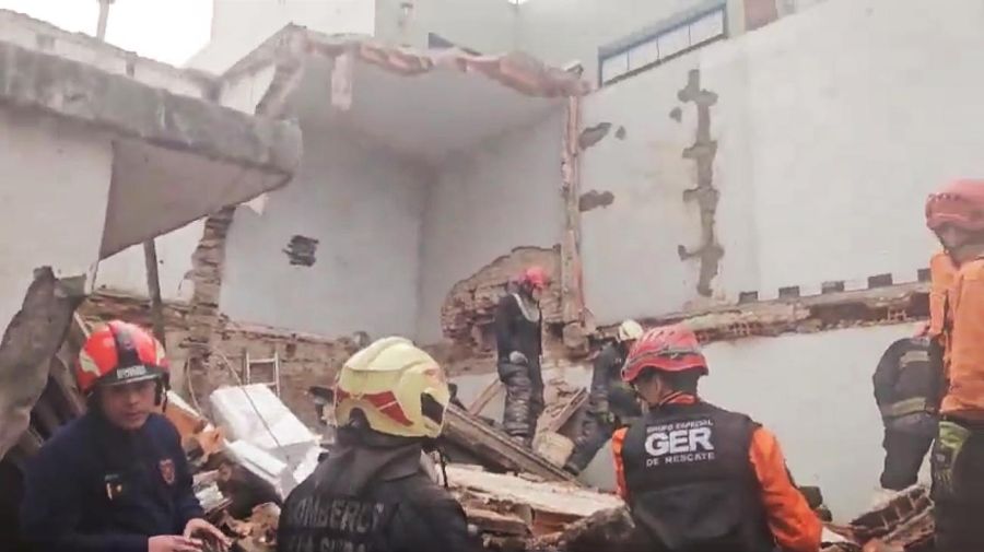 Derrumbe en una obra en el Barrio de Belgrano CABA