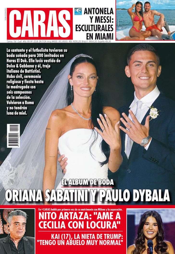 El álbum de boda de Oriana Sabatini y Paulo Dybala 