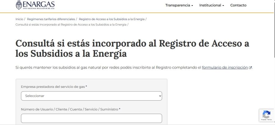 Verificación de inscripción al RASE