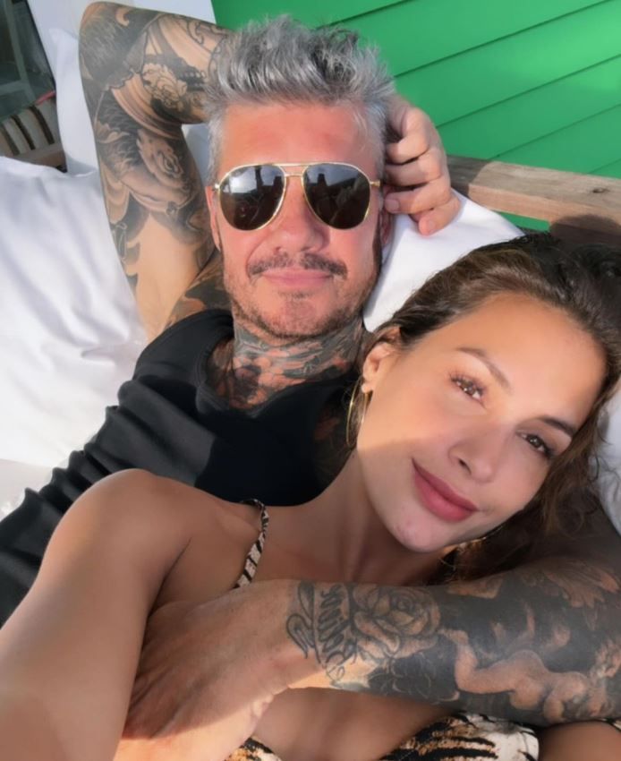 Marcelo Tinelli y Milett Figueroa