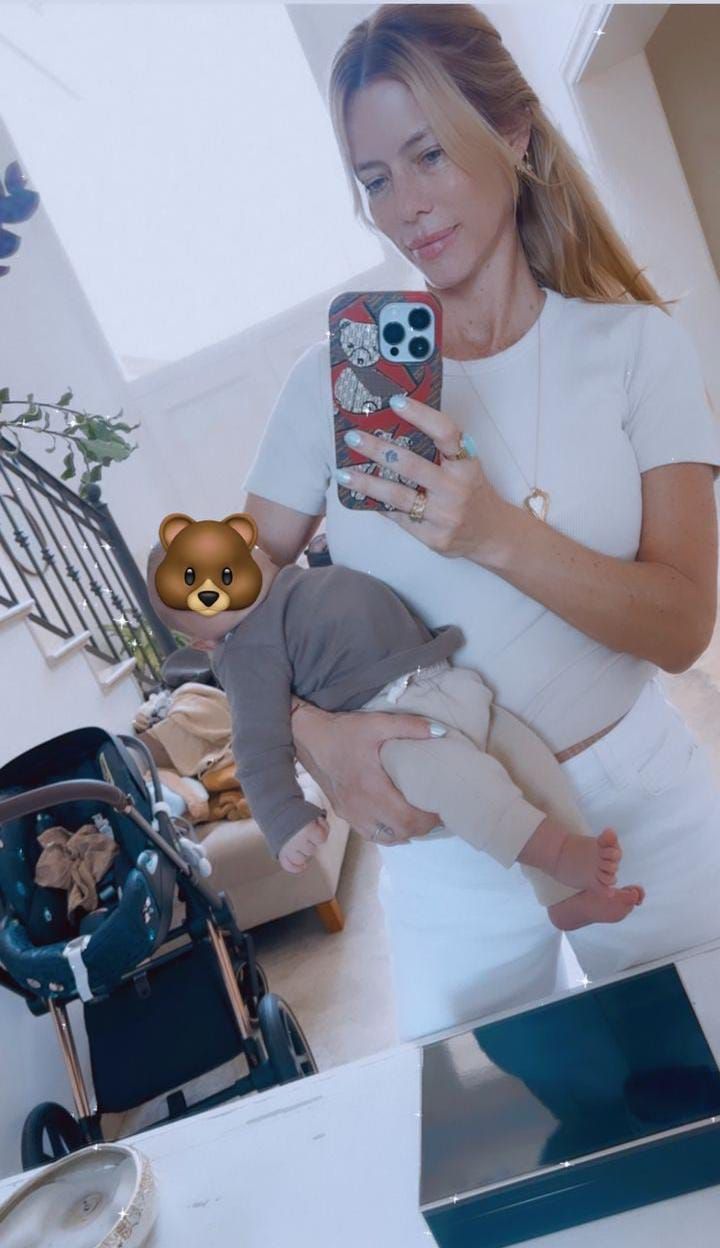 Nicole Neumann y su hijo, Cruz Urcera