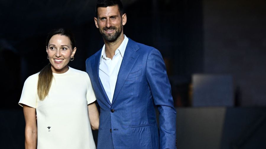 Novak Djokovic y su esposa Jelena