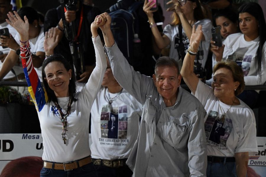 Cierre de campaña de Edmundo Gonzalez Urrutia en Venezuela