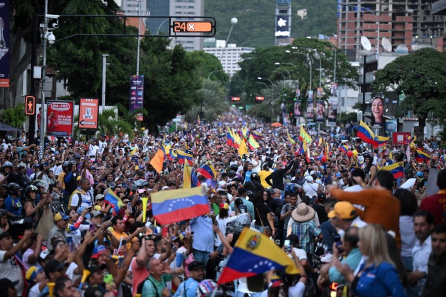 Cierre de campaña de Edmundo Gonzalez Urrutia en Venezuela