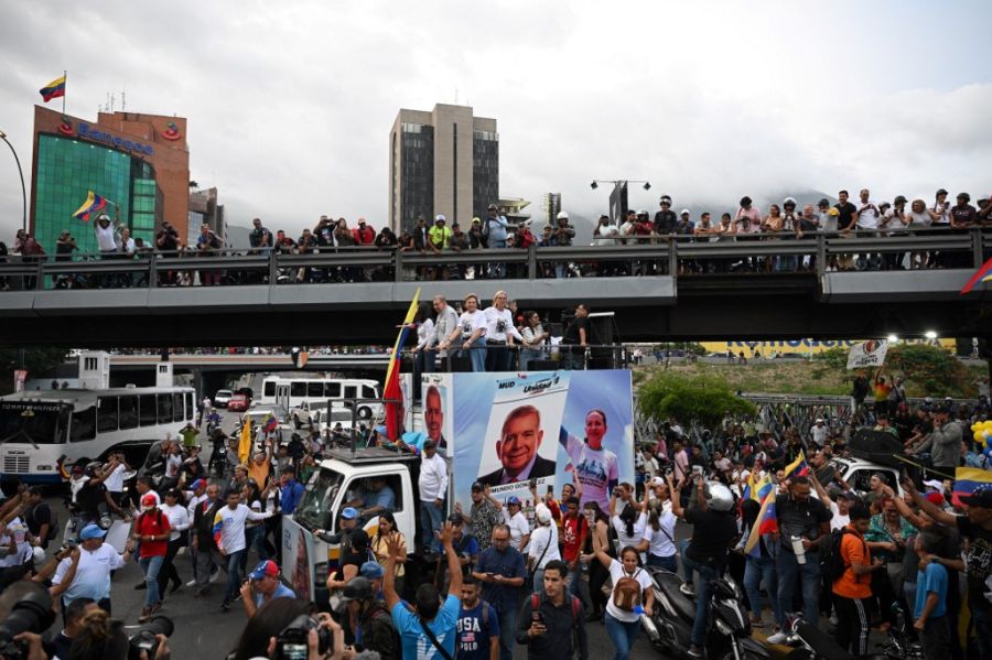 Cierre de campaña de Edmundo Gonzalez Urrutia en Venezuela