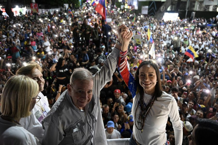 Cierre de campaña de Edmundo Gonzalez Urrutia en Venezuela