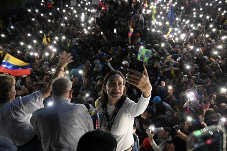 Cierre de campaña de Edmundo Gonzalez Urrutia en Venezuela