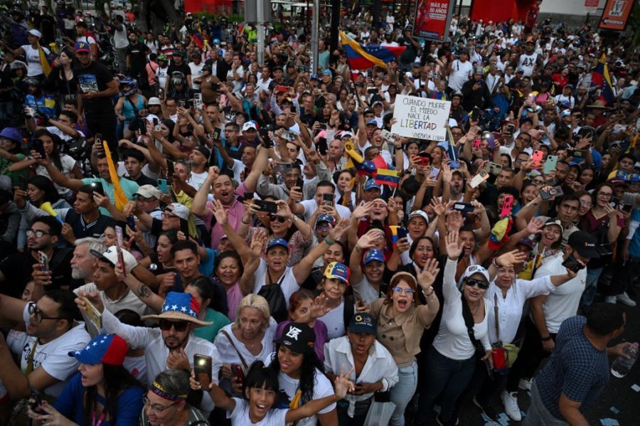 Cierre de campaña de Edmundo Gonzalez Urrutia en Venezuela