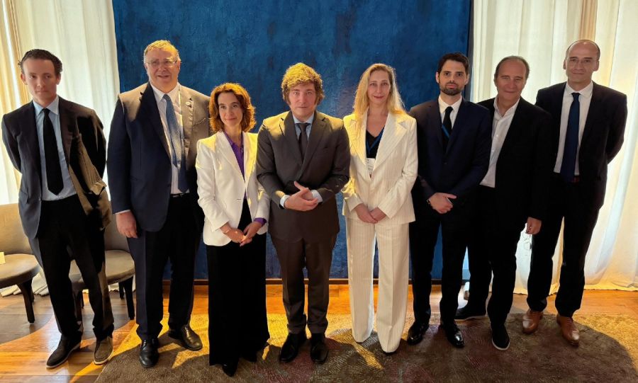 Encuentro de Javier Milei con empresarios franceses 20240726