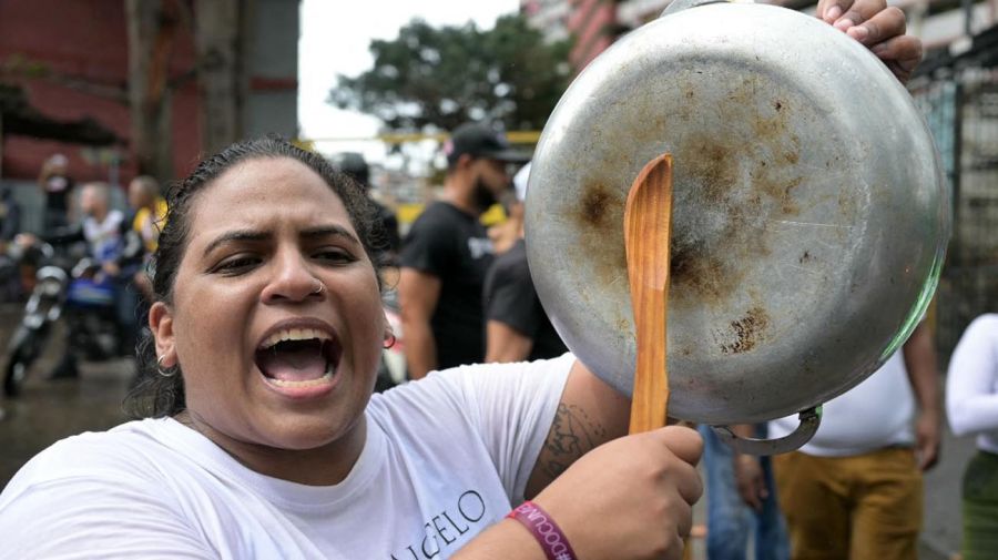 Protestas en Caracas contra un nuevo gobierno de Nicolás Maduro