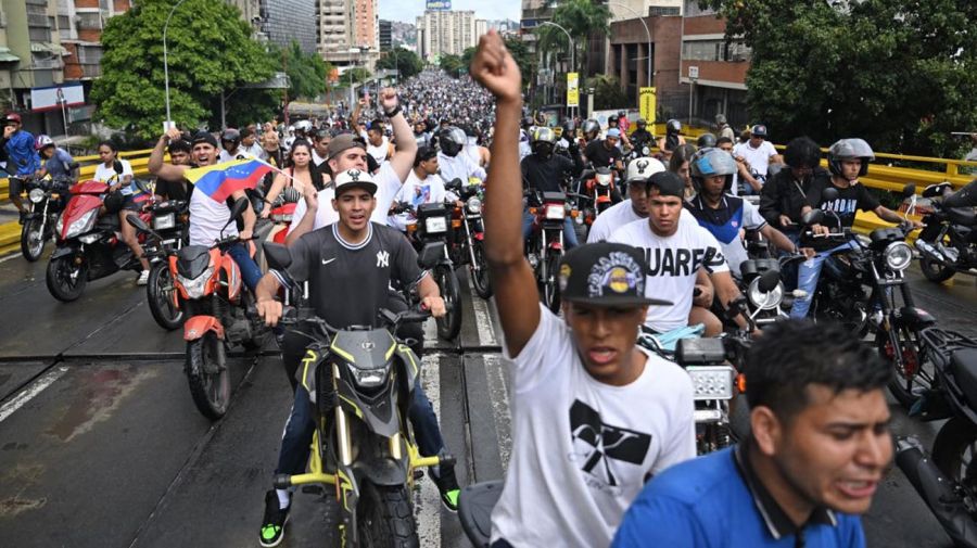 Protestas en Caracas contra un nuevo gobierno de Nicolás Maduro