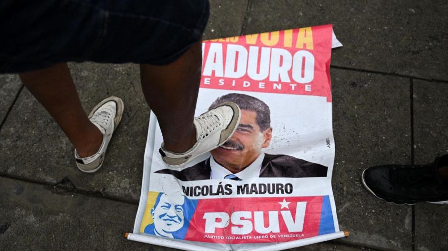 Protestas en Caracas contra un nuevo gobierno de Nicolás Maduro