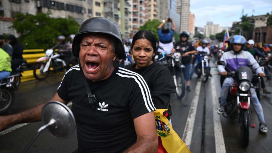 Protestas en Caracas contra un nuevo gobierno de Nicolás Maduro