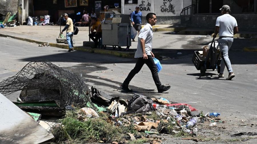 movilización en Caracas de la oposición frente a la sede de la ONU