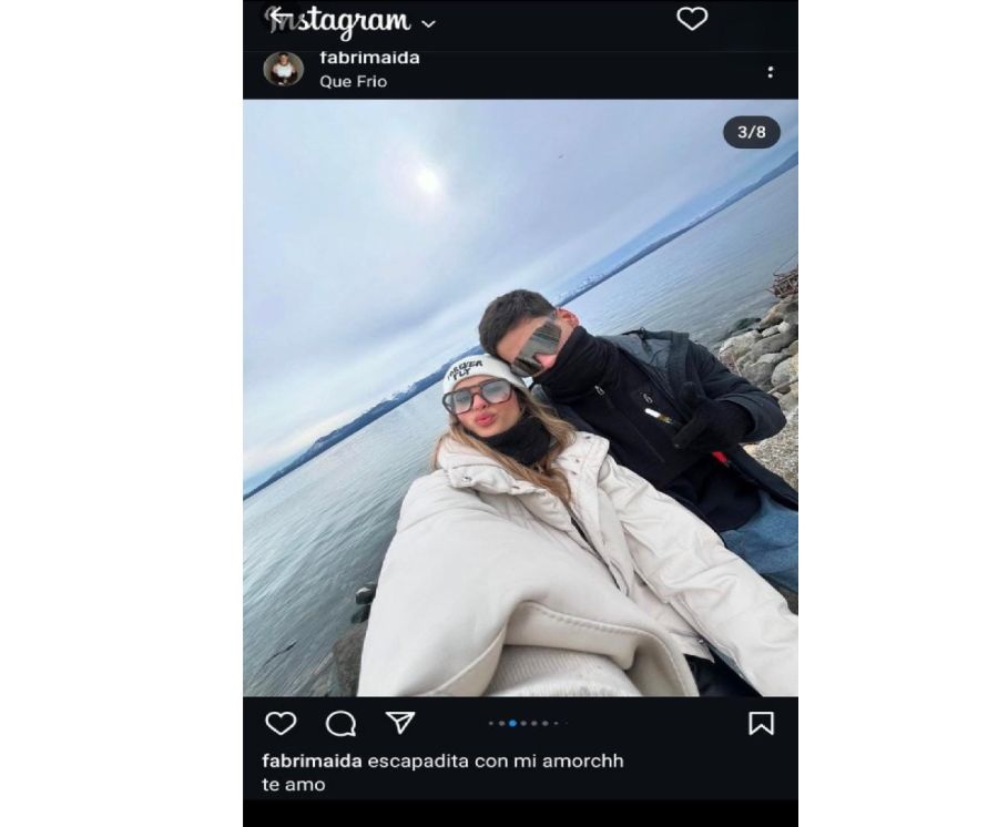 El supuesto de novio de Julieta Poggio subió una foto con ella