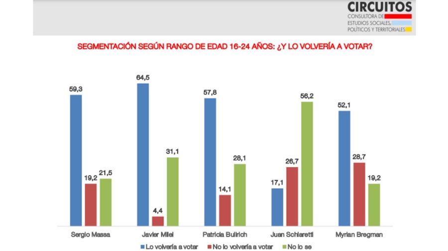 Encuesta jóvenes Gobierno Javier Milei 20240802