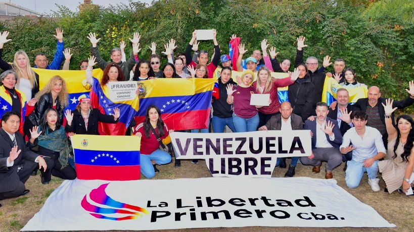 Manifestación de venezolanos en Córdoba