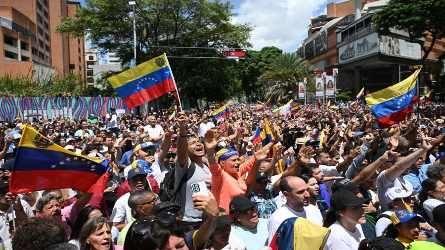 20240803 Marcha opositora en Venezuela encabezada por María Corina Machado