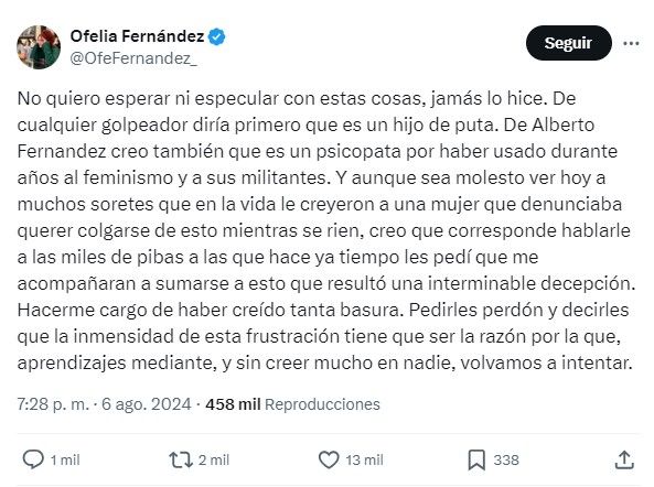 Los famosos que se pronunciaron sobre la denuncia de violencia de género de Fabiola Yañez a Alberto Fernández