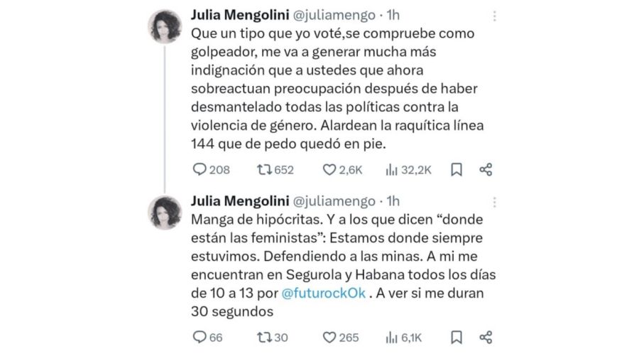 Malena Pichot y Julia Mengolini sobre la denuncia contra Alberto Fernández