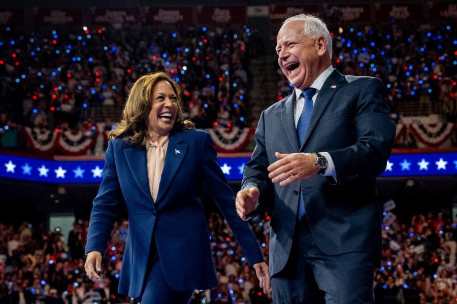 Kamala Harris y Tim Walz 20240807