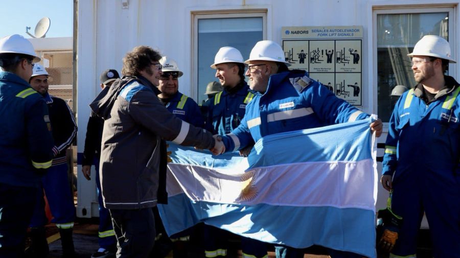 El presidente Javier Milei visita Vaca Muerta