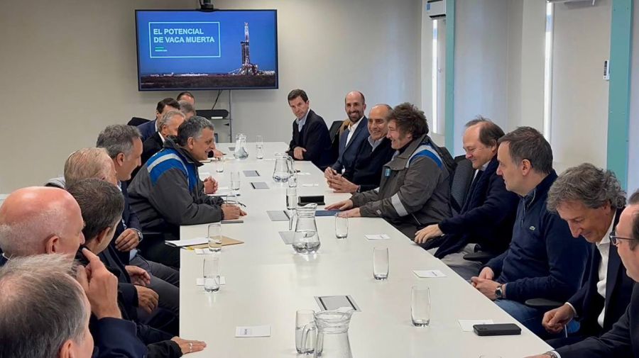 El presidente Javier Milei visita Vaca Muerta
