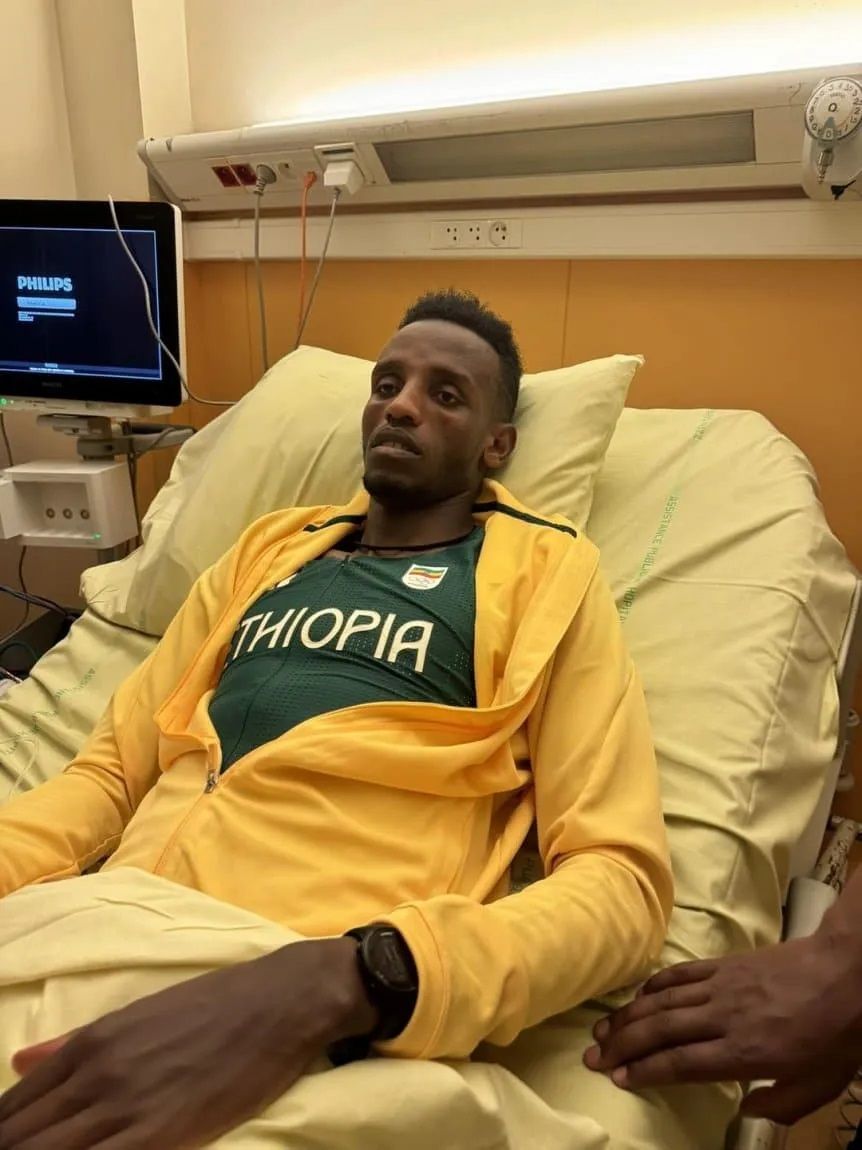 Lamecha Girma en el hospital internado