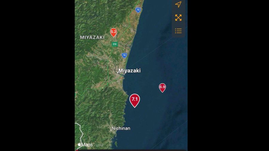 Terremoto y Tsunami en Miyazaki Japón