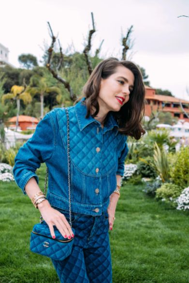 Charlotte Casiraghi look total denim