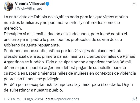 Tuit Victoria Villarruel