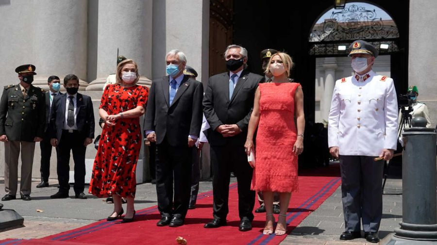 Alberto Fernandez ,con Fabiola en Chile 20240812