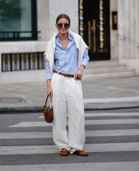 Pantalon de lino look