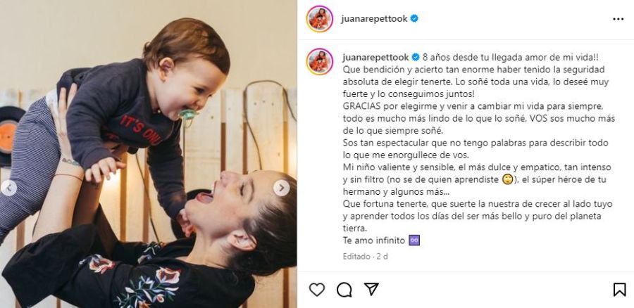 Así fue el cumpleaños temático de Toribio, el hijo de Juana Repetto: las mejores fotos