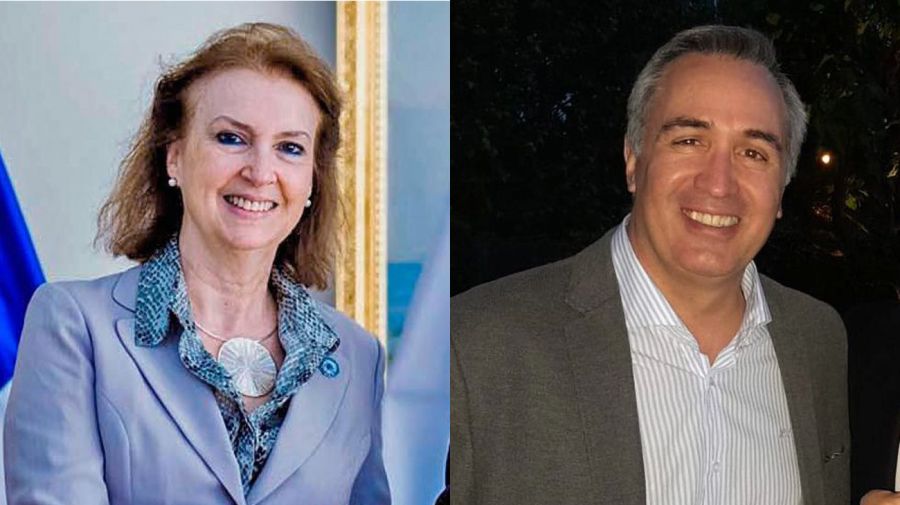 Diana Mondino y Francisco Sánchez