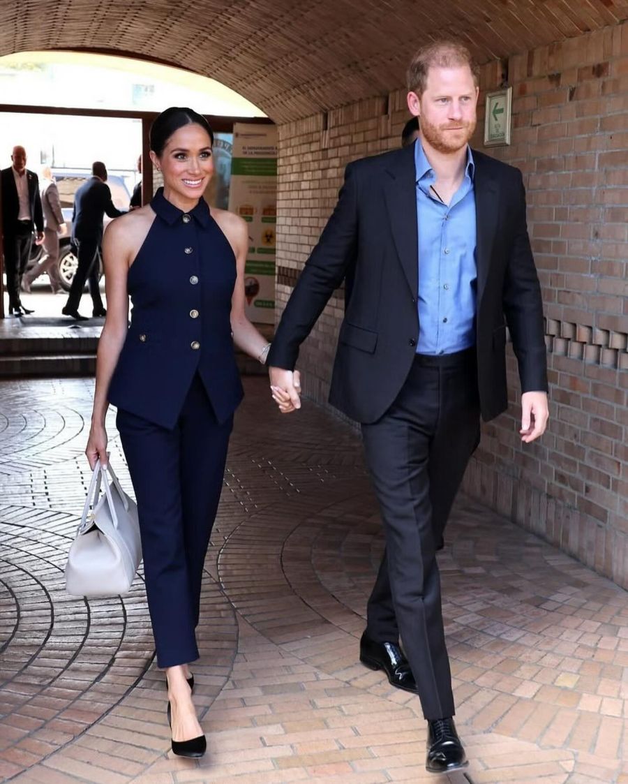 príncipe Harry y Meghan Markle en su gira por Colombia