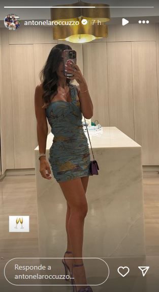 Con un vestido fruncido, Antonela Roccuzzo marcó la tendencia de la temporada 