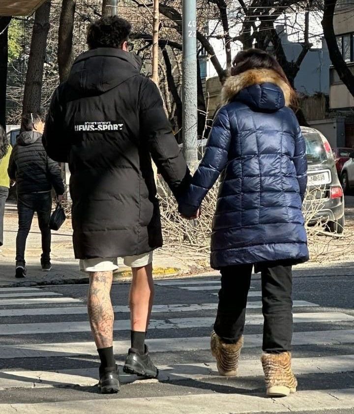 Luciano Castro y Griselda Siciliani en las calles porteñas