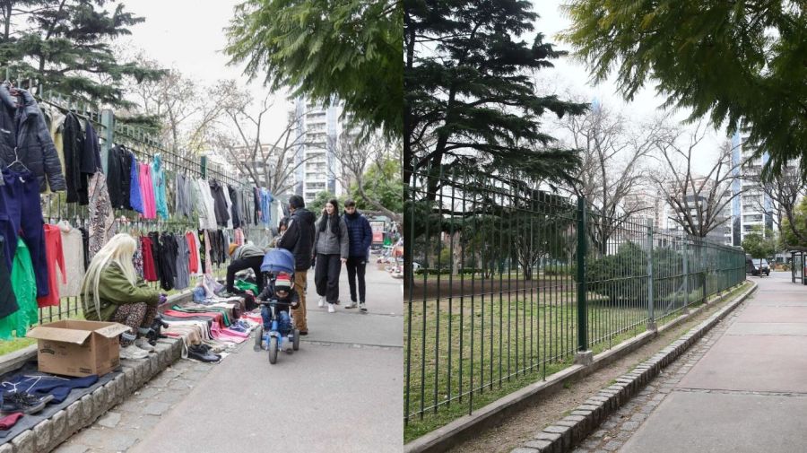 Manteros parque centenario