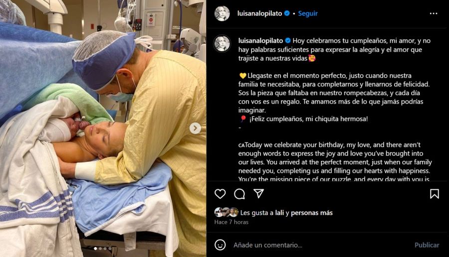  El tierno mensaje de cumpleaños de Luisana Lopilato a su hija Cielo Bublé